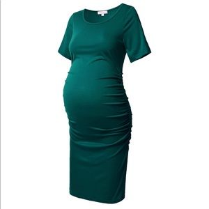 Teal Maternity Dress